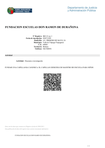 Fundación Escuelas Don Ramón de Durañona - Registro