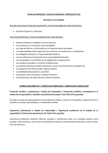 Principales líneas de especialización profesional