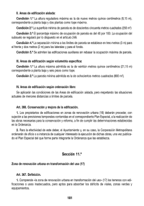 Sección 11.a Zona de renovación urbana en transformación del uso