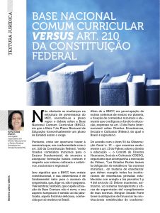 base nacional comum curricular versus art. 210 da