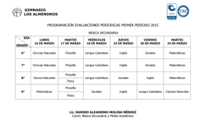 evaluaciones periodicas secundaria