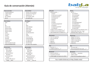 Guía de conversación (Alemán)