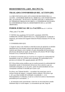 DESISTIMIENTO. (ART. 304 CPCCN).