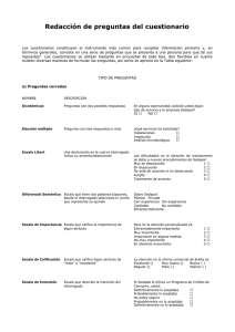 Redacción de preguntas