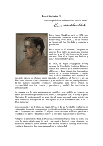 Ernest Shackleton (I) “Pensé que preferirías un burro vivo a un león