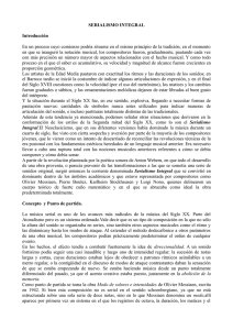 SERIALISMO INTEGRAL Introducción En un proceso cuyo