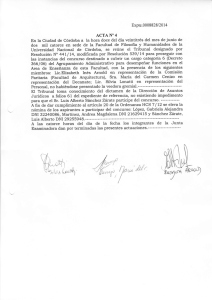 A las catorce horas del día de la fecha los integrantes de la Junta