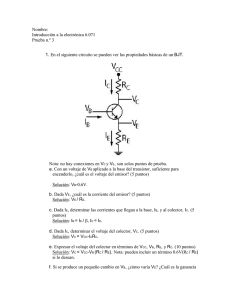 Nombre: Introducción a la electrónica 6.071 Prueba n.º 3 1. En