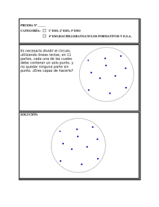 Es necesario dividir el círculo, utilizando líneas