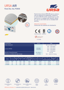 Ficha Técnica P5858 Panel Al Al