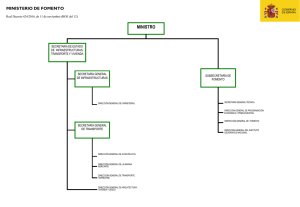 Organigrama Ministerio de Fomento