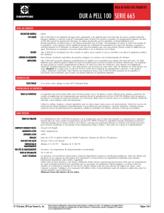 hoja de datos del producto: dur a pell 100 - serie 665