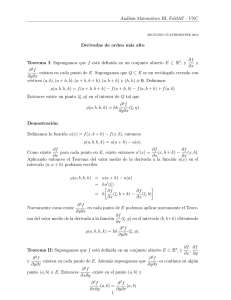 Notas sobre derivadas parciales. - FaMAF