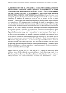 alimentos. para que se actualice la obligación subsidiaria de los