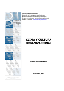Clima y Cultura Organizacional: Análisis y Estrategias
