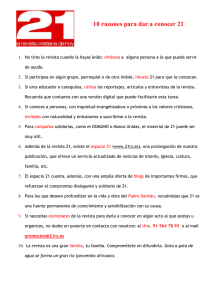 10 razones para dar a conocer 21