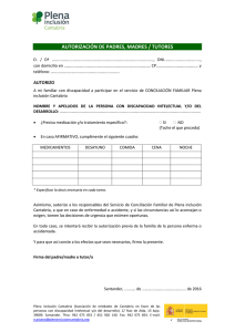autorización de padres, madres / tutores
