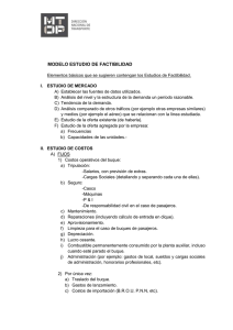 modelo estudio de factibilidad