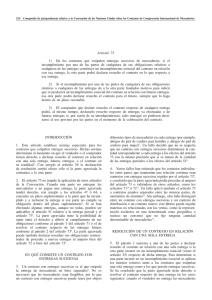 Artículo 73 1) En los contratos que estipulen entregas