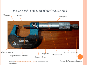 PARTES DEL MICROMETRO