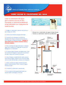 como vaciar el calentador del agua