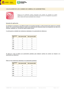 Ejemplo de aplicación del calculador de índices para analizar las