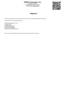 RYBCA Consultors, S.L. Objetivos