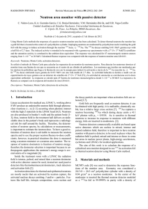 Neutron area monitor with passive detector