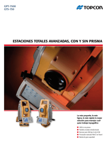 estaciones totales avanzadas, con y sin prisma