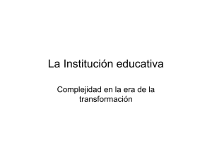La Institución educativa