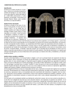 COMENTARIO DEL PÓRTICO DE LA GLORIA Identificación: El