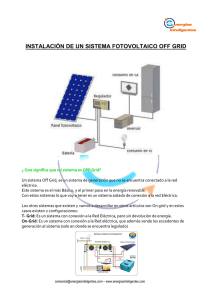 Armado de sistema Off Grid