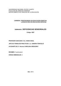 seminario: deficiencias sensoriales
