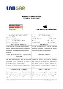 aceite de inmersion