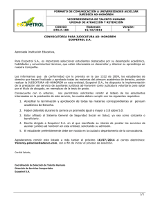 1. Acreditar la terminación y aprobación de todas las materias