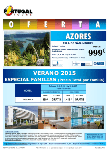 AZORES 15P071 - VERANO - Julio 2015