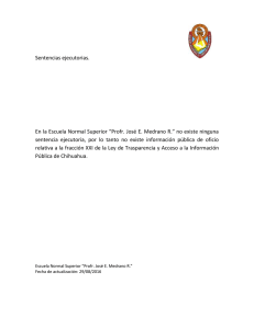 Sentencias ejecutorias