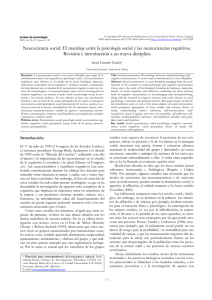 Neurociencia social: El maridaje entre la psicología social y las