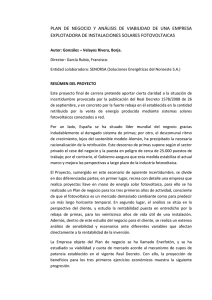 plan de negocio y análisis de viabilidad de una empresa