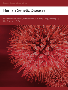 Human Genetic Diseases - Hindawi Publishing Corporation