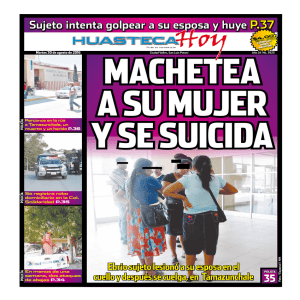 Sujeto intenta golpear a su esposa y huye P.37