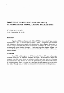 POMPEYA y HERCULANO EN LAS CARTAS FAMILIARES DEL