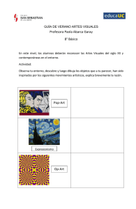 Guía de Verano Artes Visuales 8° Básico