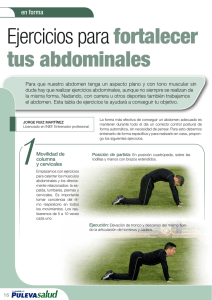 Ejercicios para fortalecer tus abdominales