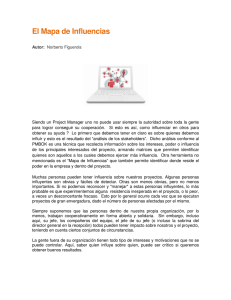 Mapa de Influencias en la Gestión de Proyectos