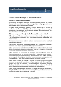 Consejo Escolar Municipal - Ayuntamiento de Alcalá de Guadaíra