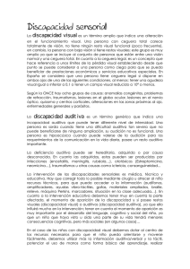 Discapacidad sensorial