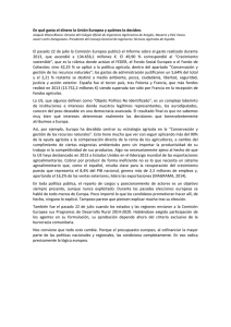 En qué gasta el dinero la Unión Europea y quiénes lo deciden. El