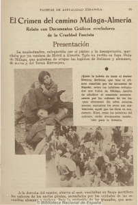 El Crimen del camino Málaga-Almería Presentación