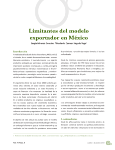 Limitantes del modelo exportador en méxico